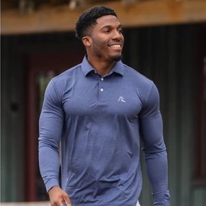 New with tags Rhoback long sleeve polo
